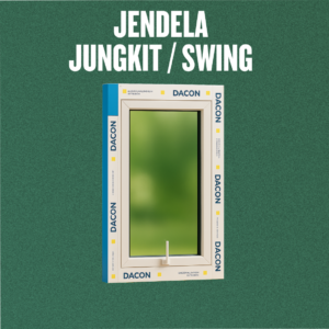 Jendela Aluminium Lebar 60 x Tinggi 120